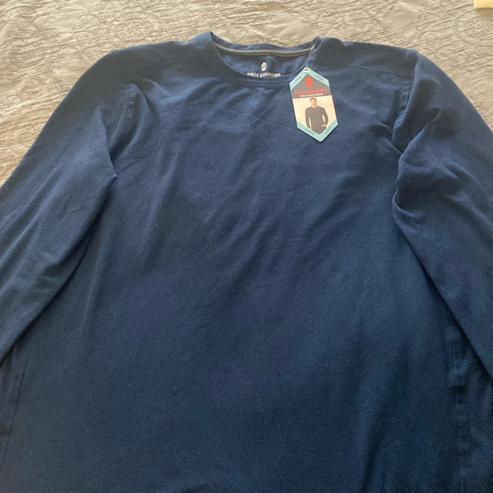 Men’s long sleeve brushed crew